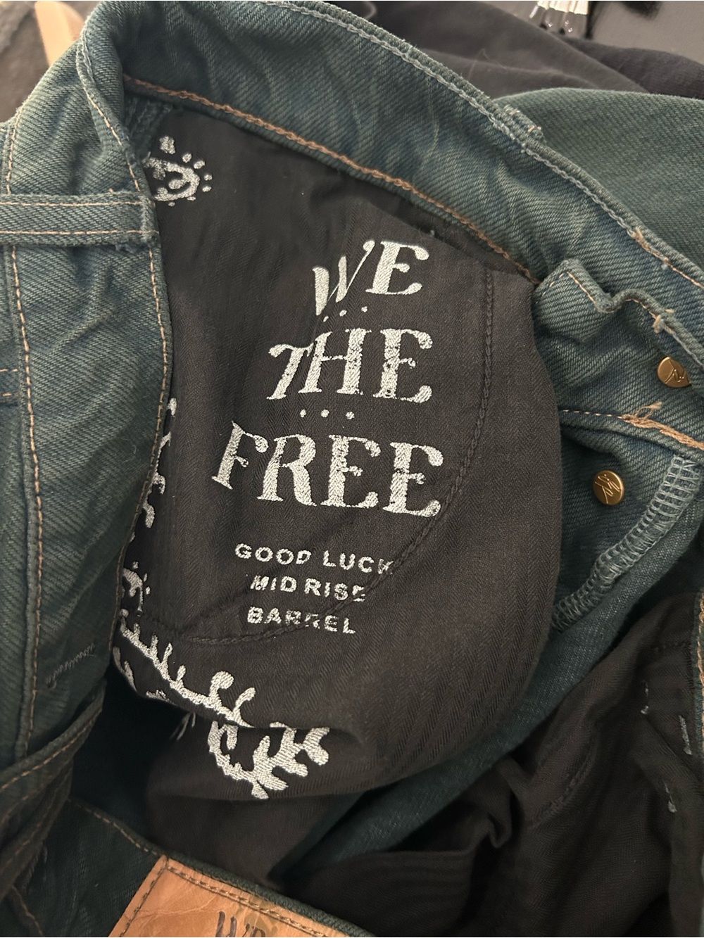 We The Free Good Luck Mid-Rise Barrel Jeans - Picture 5 of 5